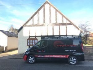 Frampton on Severn Village Hall interior with upgraded lighting installed by Stroud Electrical Services