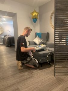 Bright, even task lighting designed for close beauty treatments