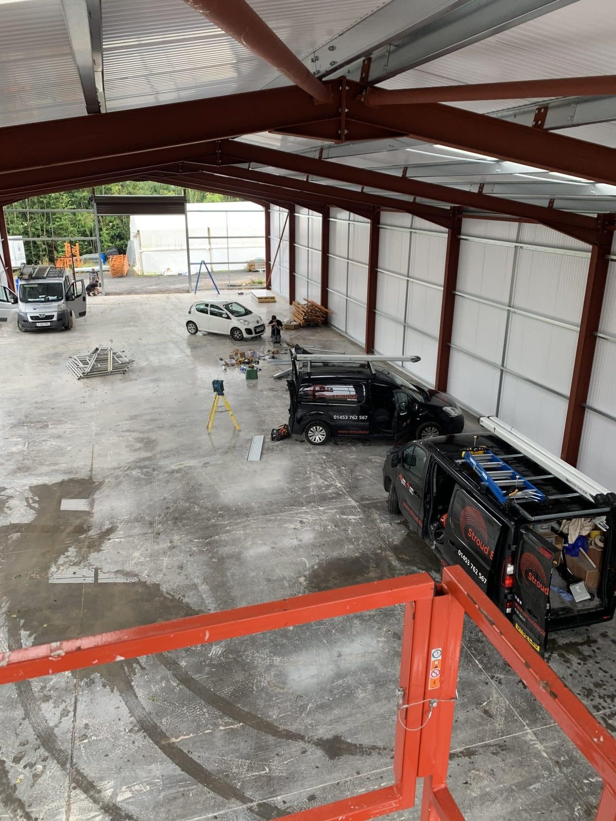 Exterior of Bisley Marquees & Hire Company's industrial unit at Wayside Farm, Stroud