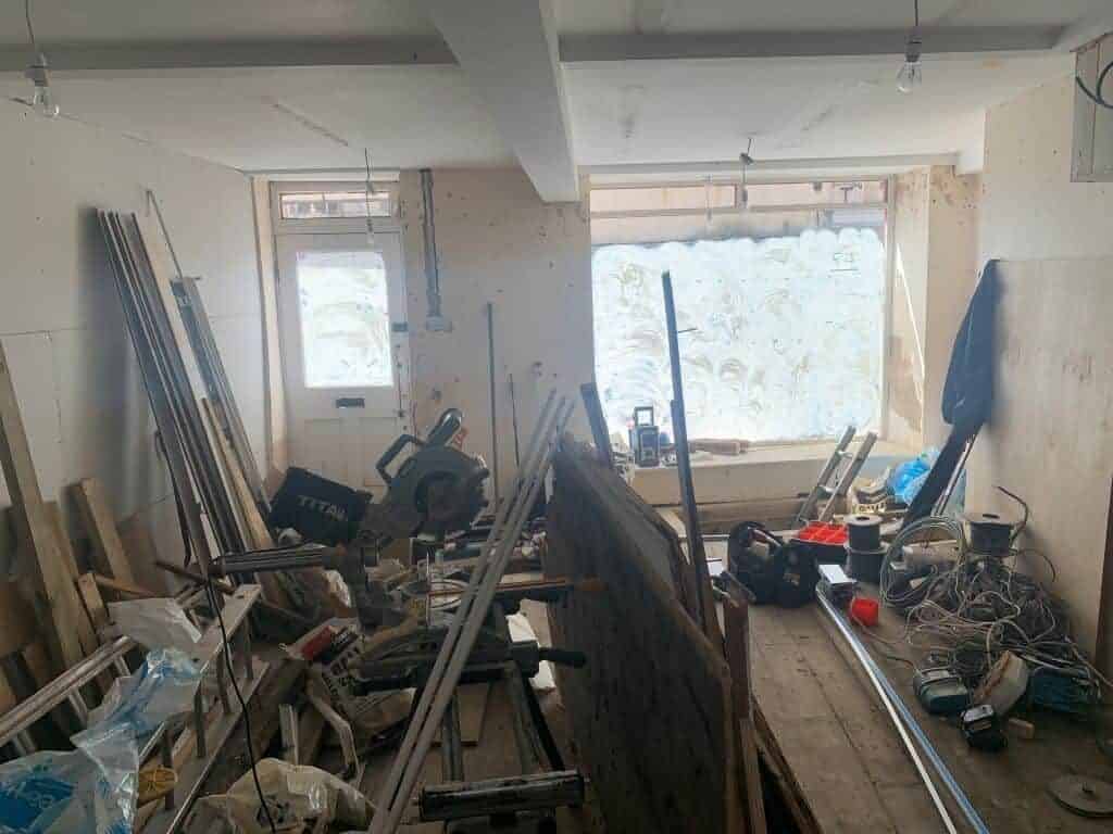 Open-plan ground floor at Lavish Beauty Therapy fitted out by Stroud Electrical Services